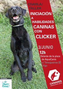 Charla/taller de iniciación en habilidades caninas con clicker